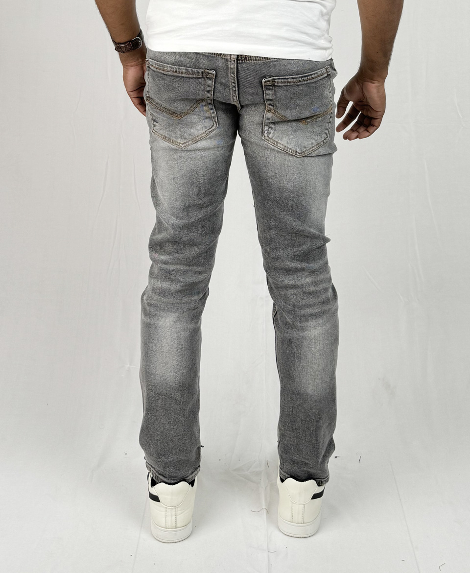 Slim Fit Grey Jeans - Image 4
