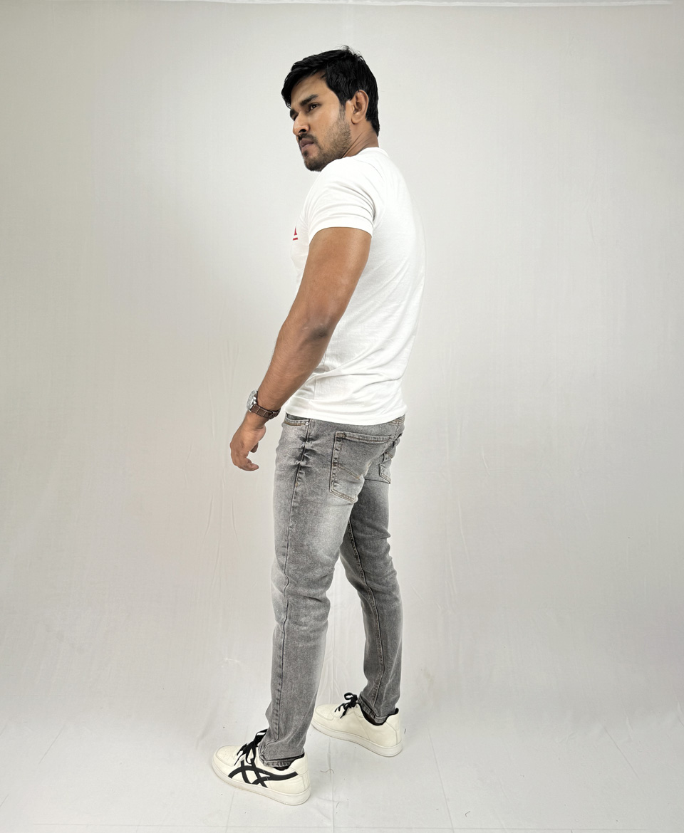 Slim Fit Grey Jeans - Image 3
