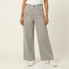 Modern street-style look featuring high-waisted Floral Baggy Jeans with white sneakers.
